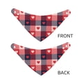 thumbnail image 6 of Goofa Heart Plaid Pattern Pet Scarf Bandana - Adjustable and Comfortable,Dog Scarf Bib Kerchief Breedfor Dogs and Cats-Medium, 6 of 8
