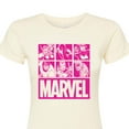 thumbnail image 3 of Marvel - Pink Character Valentine Characters - Juniors Fitted Graphic T-Shirt, 3 of 5
