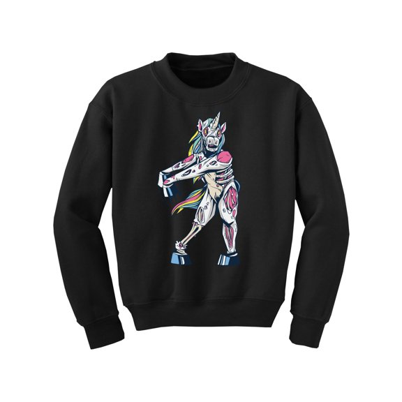 Awkward Styles Halloween Youth Sweatshirt Zombie Unicorn Dance Crewneck Tops for Kids