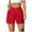 Red, variant on Hienoo Women's High Rise Running Shorts Solid Color Workout Athletic Shorts, Sizes S-XXL
