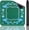 Green, variant on Blue American Learning Mahjong Mat (32”x32”), Anti-Slip, Mahjong Mat for Table, Table Mat