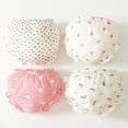 thumbnail image 2 of CAICJ98 Diaper Cover - Baby Bloomers,Cotton Underwear,Panties for Toddler Girls,Pack of 4,1.5-3 Years, 2 of 5