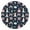 Dark Blue Princess, variant on Fairy Tale Princess Pattern Round Fitted Tablecloth with Elastic Edge,Dining Table Cover Waterproof,Outdoor Round Tablecloth for Camping,Dining,Indoor and Outdoor