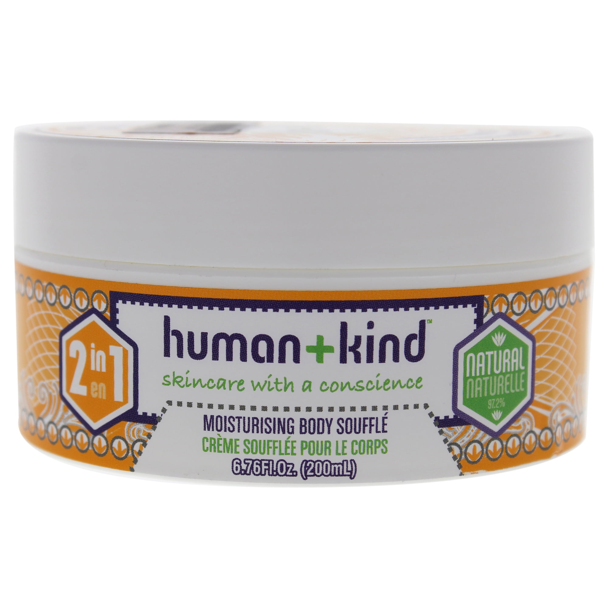 Moisture Body Souffle Cream Jar by Human+Kind for Unisex 6.76 oz