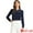 Dark Blue, variant on Women's Peter Pan Collar Button Chiffon Blouse S Black