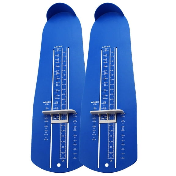 jojofuny 2Pcs Foot Measuring Rulers for Accurate Foot Sizing in 13.0*4.3*0.8in for All Ages