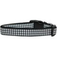 thumbnail image 1 of Black Houndstooth Nylon Dog Collar Xl, 1 of 1