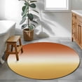 thumbnail image 2 of Round Rug 3ft Area Rug,Orange Yellow Gradient Area Rugs for Living Room Bedroom,Modern Minimalist Style Floor Mat Non-Slip Non-Shedding Carpet Indoor Accent Rugs, 2 of 9