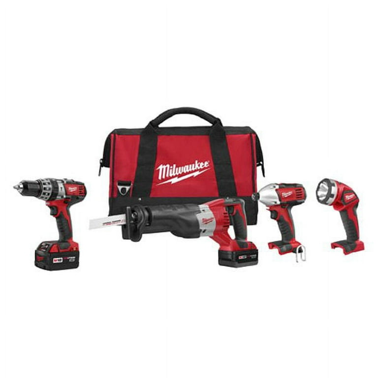 Free Shipping Milwaukee 2696 24 M18 Cordless Compact Combo Tool Kit Walmart