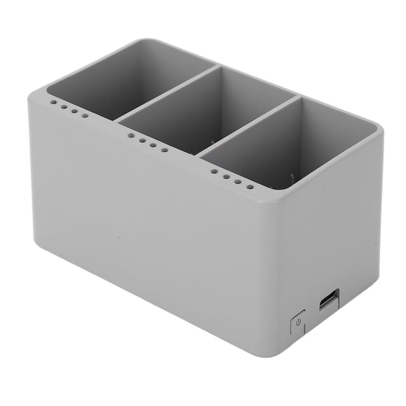 Cubo de Carga de Batería de Drone, ABS Safe Drone Battery Cargador de 3 Vías para Mini 3