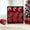 Red, variant on Velvet Christmas Ornaments Set Of 9 Glitter Diamond Decorative Holiday Balls White