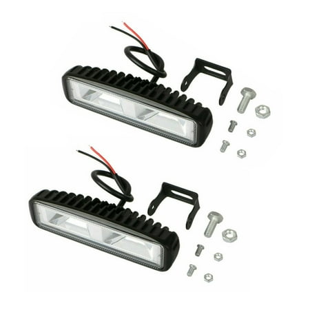 

OUNONA 2pcs Automobile LED 48W Work Lamp Long Plastic Work Light Bar Spot Floodlight for Auto SUV Truck Car