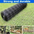 thumbnail image 4 of 36" x 33' Black Vinyl Coated Welded Wire Mesh Fence, 16 Gauge Heavy Duty Galvanized Steel Hardware Cloth, Rust-Resistant Garden Fencing for Poultry, Pets, and Vegetable Protection, 4 of 7
