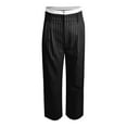 thumbnail image 4 of Tittly Sweatpants Women Lounge Pants Women Women's Casual Pants High Waisted Patchwork Simple Vertical Suit Pants Womens Pants Comfy Pants Women Black L, 4 of 6