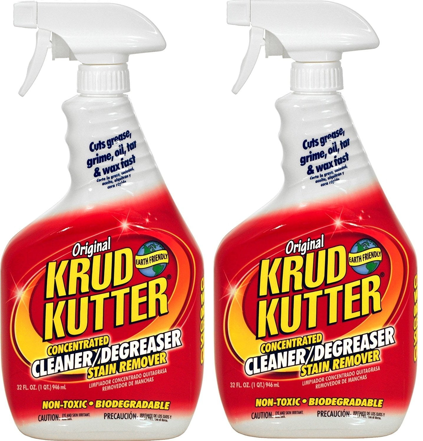 KRUD KUTTER KK32/2 Original Concentrated Cleaner/Degreaser, 32-Ounce, 2-Pack
