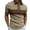 Khaki, variant on UVEASISHA Mens Quarter Zip Golf Shirts,Men's Short Sleeve Muscle Polos Shirt 2025 Lapel Collar Casual Slim Fit Tshirts Half Zip Printed Golf Shirts,Green M