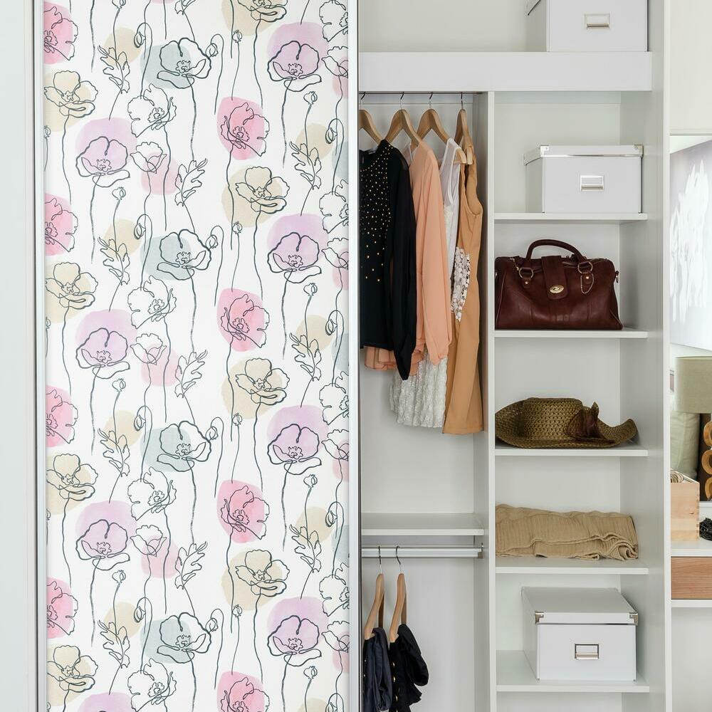 Lisa Audit Modern Poppy Peel and Stick Wallpaper