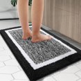 thumbnail image 3 of Bathroom Rug, Soft Absorbent Bathroom Mat and Bath Mat, Premium Microfiber Shag Bath Rug Machine Washable, Non Slip, Absorbent, Soft, Bathmat Shower Mat Outside Shower, 3 of 7