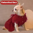 thumbnail image 3 of QBLEEV Dog Red Skirt Princess for Christmas Valentine's Day Small Medium Skirt Puppy Pets Custome Tutu Party Dress, 3 of 8