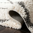 thumbnail image 5 of SAFAVIEH Daley Geometric Plush Shag Area Rug, Ivory/Dark Grey, 11' x 15', 5 of 7