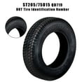 thumbnail image 5 of Set of 2 New Steel 6PR Trailer Tires, ST175/80D13 Trailer Wheel Heavy Duty 6 Ply Trailer Tire, Load Range C ST175/80D13 6PR, 5 of 9