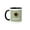 Black/White, variant on 3drose, Empty Nest Looking to Downsize? Empty Bird Nest, Diamond Green Design, 11oz Magic Transforming Mug