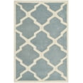 thumbnail image 2 of SAFAVIEH Chatham Franklin Geometric Wool Area Rug, Blue/Ivory, 2' x 3', 2 of 7