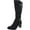 Black Smooth, variant on Karen Scott Womens Laylah Faux-Leather Knee-High Boots Black 8.5 Medium (B,M)