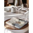 thumbnail image 6 of Navy Blue Pumpkin Fall Cloth Napkins Set of 8 Reusable Dinner Napkins, Thanksgiving Leaves Floral Rustic Cocktail Napkin Washable Table Napkins for Wedding/Holiday Party/Baby Shower 20"x20", 6 of 7