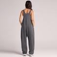 thumbnail image 2 of Zoeecloth Jumpsuits for Women Loose Casual Sleeveless Adjustable Spaghetti Strap Stretchy Wide Leg Rompers S-XXL, 2 of 9