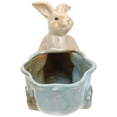 thumbnail image 5 of CIMAXIC Ceramic Desktop Storage Plate Rabbit Statue Ceramic Tray for Keys Jewelries Phone,8.07"X5.51"X4.72", 5 of 5