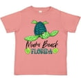 thumbnail image 3 of Inktastic Miami Beach, Florida Happy Sea Turtle Boys or Girls Toddler T-Shirt, 3 of 5