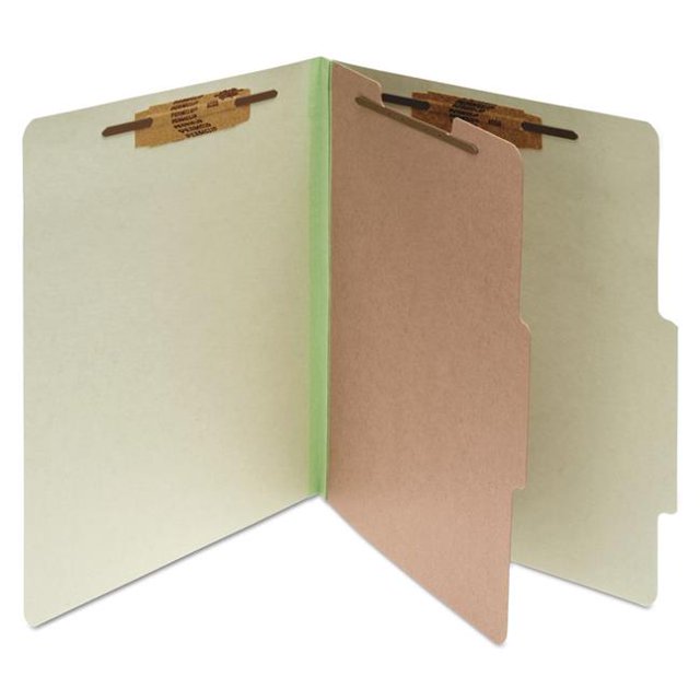 1 Divider PSBD Pressboard Classification Folders - Pack of 10