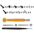 thumbnail image 3 of eXtremeRate® Philips Cross Opening Screwdrivers Kit, Assemble Disassemble Tools Set with Springs and Tweezers Screws, 3 of 5