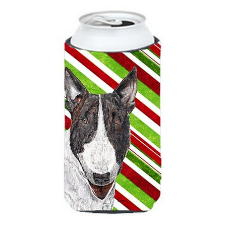 

Bull Terrier Candy Cane Christmas Tall Boy bottle sleeve Hugger - 22 To 24 oz.