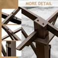 thumbnail image 4 of SalonMore 10.8' x 8.8' Pergola Metal Dark Adjustable Shade Fabric Curved Top Folding Shed Brown, 4 of 9