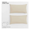 thumbnail image 2 of Fundas de Almohada Mainstays King Size Liso Beige, 2 of 4