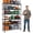 Black, variant on NiamVelo 6 Tier Wire Shelving Unit Adjustable Storage Shelves Rack with Wheels 6000 lbs Capacity Heavy Duty Metal Shelf for Adults, Black