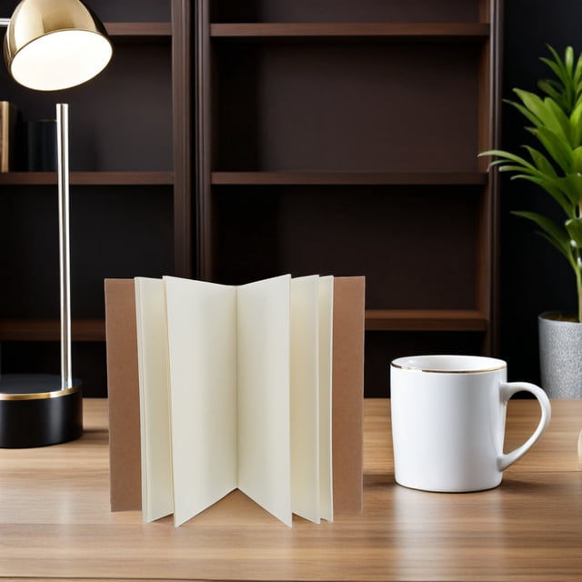 Moluckfu Cuaderno De Dibujo Con Páginas Sin Líneas En Papel Kraft Para Creatividad Y Arte
