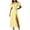 ☪319-Yellow, variant on Nuoqisi Women's Spring Summer Casual Puff Sleeve Tie-Front Slit Dress - Romantic Mini Dress with Voluminous Sleeves