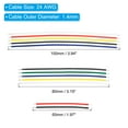 thumbnail image 2 of Uxcell 24 AWG Solid Core Wire Kit 130Pcs Coated Pre Tinned Copper Electrical Cable Hookup Jumper Wires, 2 of 5
