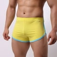 thumbnail image 2 of khonts,Men's Underwear High-End Shorts Fashion Casual Sexy Low Waist Menâs Pants for Comfort and Style Yellow XL, 2 of 5