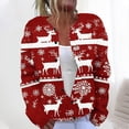 thumbnail image 2 of QATAINLAV Cable Knit Sweater for Women Oversized Long Sleeve Button Up Cardigans Ugly Graphic Christmas Gifts, Wine, XXXXL, 2 of 6