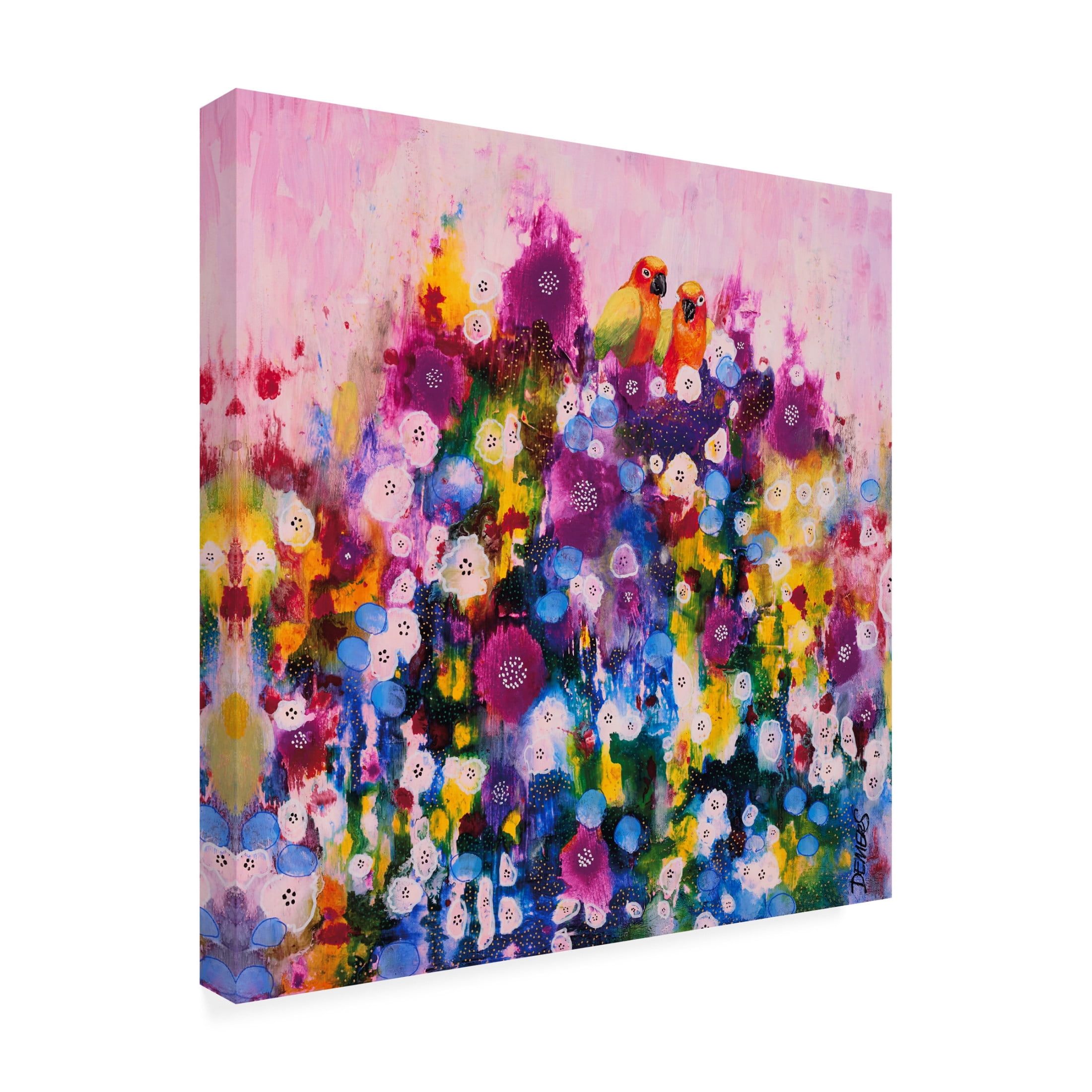 Canvas Wall Art - Sylvie Demers 'Sous Les Tropiques' Wall Art for Living Room, Bedroom, or Office Décor by Trademark Fine Art - 14 x 14 Inches