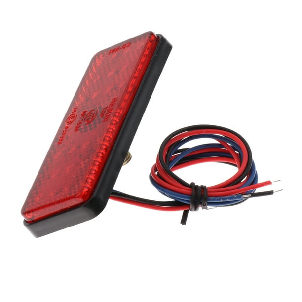 Reflector LED para coche, motocicleta, camioneta, luz de freno, indicador amarillo/rojo/blanco