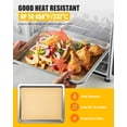 thumbnail image 3 of 154PCs Paper Liners Compatible with Emeril Lagasse 26QT Extra Large Air Fryer Toaster Oven Accessories,100PCs Unbleached Parchment Paper,50PCs Disposable Liners with Holes, 4PCs Reusable Baking Mats, 3 of 7