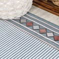 thumbnail image 4 of JONATHAN Y HAWAII 2 x 8 Runner Rug, Sebastian Diamond Border - Blue/Ivory, HWC102D-28, 4 of 10