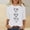White, variant on FDGIU Valentines Tops for Women Plus Size - 3/4 Sleeve Heart Print Tee Soft Basic T-Shirt