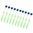 thumbnail image 4 of Cepillo De Lengua, Raspador De Lengua Eliminación De Placa De Control Flexible Refrescante De Aliento Para La Boca ANGGREK Verde, 4 of 8