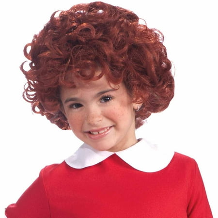 annie wig child halloween costume accessory